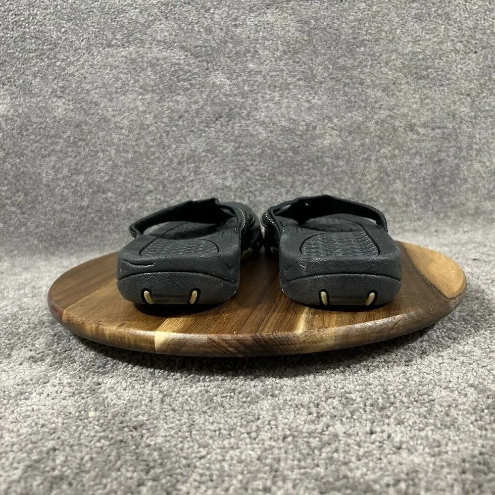 Hobibear Men’s Size EU 42 US 9 Black Casual Beach Outdoor Thong Flip Flops Used